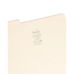 Smead SuperTab Reinforced File Folder, 3 Tab, Legal Size, Manila, 100/Box (15395) Sale