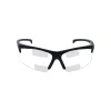 Eye Protection<Smith & Wesson 30-06 Scratch-Resistant Dual Reader Safety Glasses; Black Frame, Clear Lens