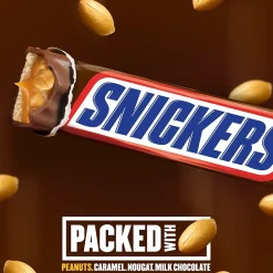 Chocolate<Snickers Milk Chocolate Candy Bar, 1.86 oz., 48/Pack (MMM42431)