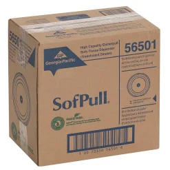 SofPull Georgia-Pacific High-Capacity Center Pull Bathroom Dispenser, Translucent Smoke (56501)