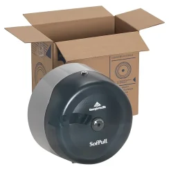 SofPull Georgia-Pacific High-Capacity Center Pull Bathroom Dispenser, Translucent Smoke (56501)