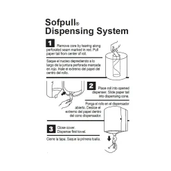 Paper Towels<SofPull Junior Centerpull Paper Towels, 1-ply, 275 Sheets/Roll, 8 Rolls/Pack (28125)