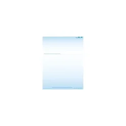 Best Solid Color Laser Statements, Style A, with Credit Card Information, Blue Business Forms