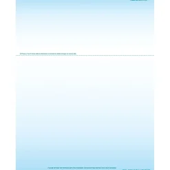 Best Solid Color Laser Statements, Style A, with Credit Card Information, Blue Business Forms