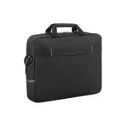 Solo ACE Laptop Briefcase, Black/Orange Polyester (UBN106-4)