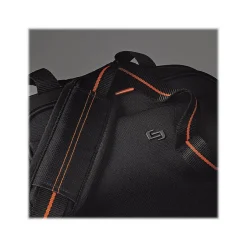 Solo ACE Laptop Briefcase, Black/Orange Polyester (UBN106-4)