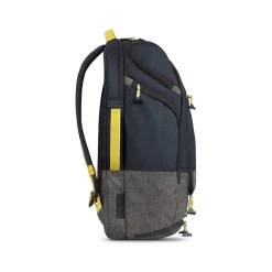 Backpacks<Solo Everyday Max Laptop Recycled Backpack, Large, Navy/Gray (ACV732-4)
