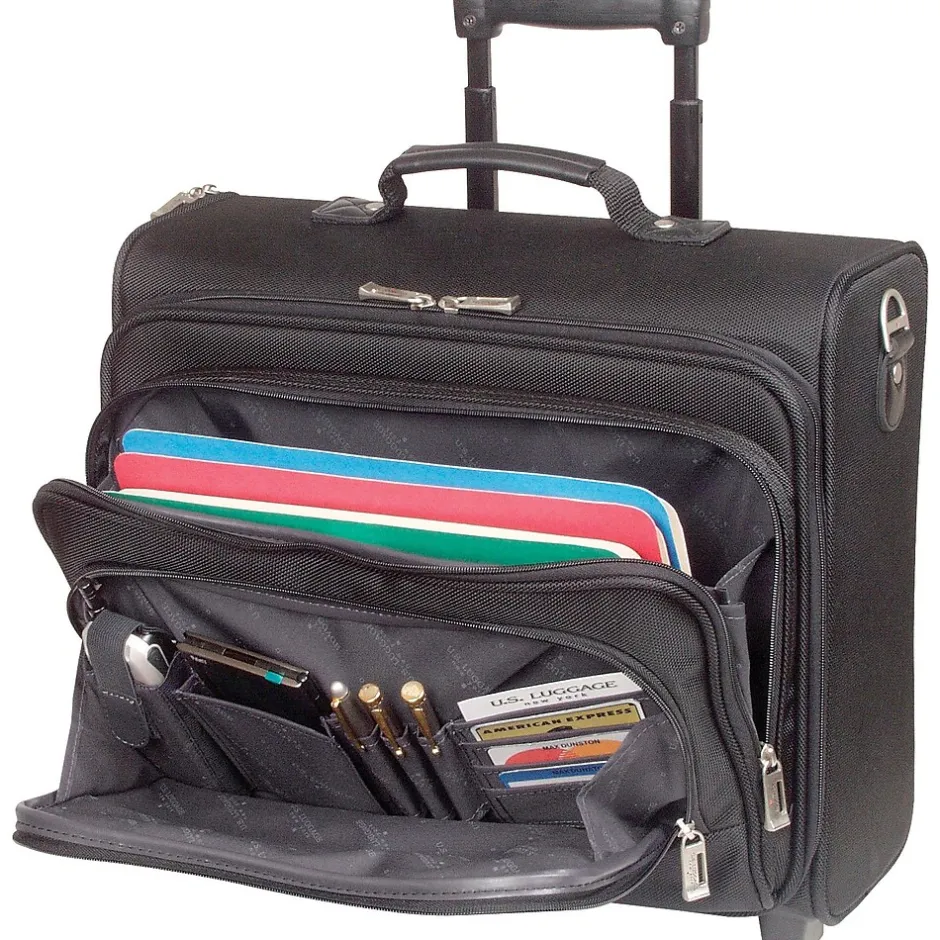 Solo New York 15.6" Polyester Rolling Laptop Bag, Black (B64-4) Outlet