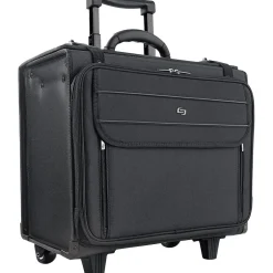 Solo New York Ballistic Nylon Rolling Laptop/Catalog Case with File Hanger, 16"