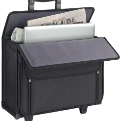 Solo New York Ballistic Nylon Rolling Laptop/Catalog Case with File Hanger, 16