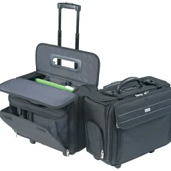 Solo New York Ballistic Nylon Rolling Laptop/Catalog Case with File Hanger, 16