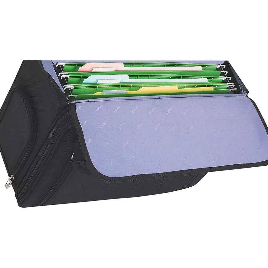 Solo New York Ballistic Nylon Rolling Laptop/Catalog Case with File Hanger, 16"