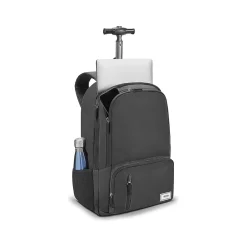 Backpacks<Solo New York Bleecker Laptop Backpack with Wheels, Medium, Black (UBN786-4)