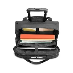 Solo New York Bryant Polyester Briefcase, Laptop Compatible, Rolling, TSA Checkpoint Friendly, Gray (PT138-4/10)