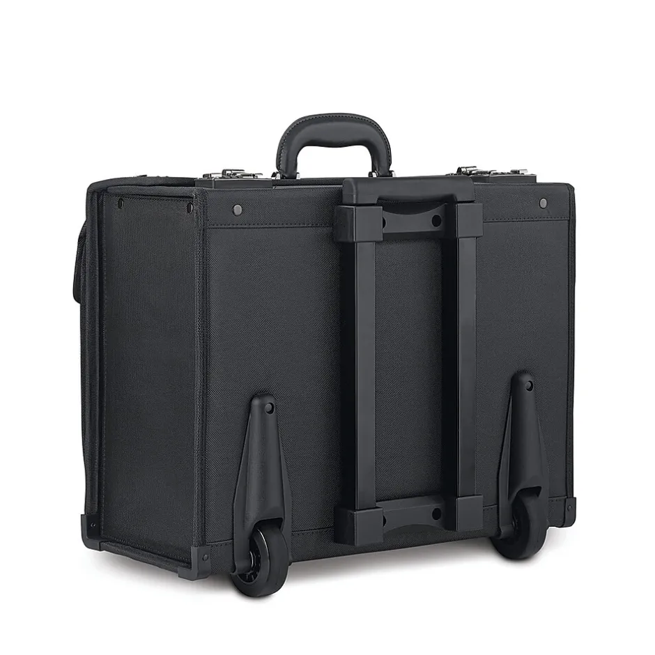 Solo New York Classic Laptop Rolling Briefcase, Black Polyester (PV78-4)