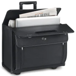 Solo New York Midtown Collection Paramount Laptop Briefcase, Black Polyester (SGB300-4)