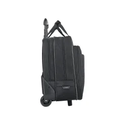 Solo New York Midtown Empire Laptop Rolling Briefcase, Black Polyester (CLS910-4)