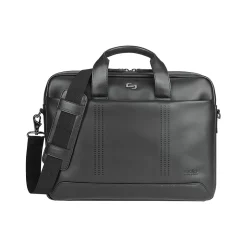 Solo New York Murray Vinyl Briefcase, Laptop Compatible, Black (VNL100-4)