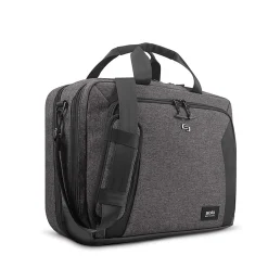 Solo New York Nomad Collection Voyage Laptop Briefcase, Gray Polyester (NOM301-10)