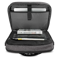 Solo New York Nomad Collection Voyage Laptop Briefcase, Gray Polyester (NOM301-10)