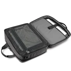 Solo New York Nomad Collection Voyage Laptop Briefcase, Gray Polyester (NOM301-10)