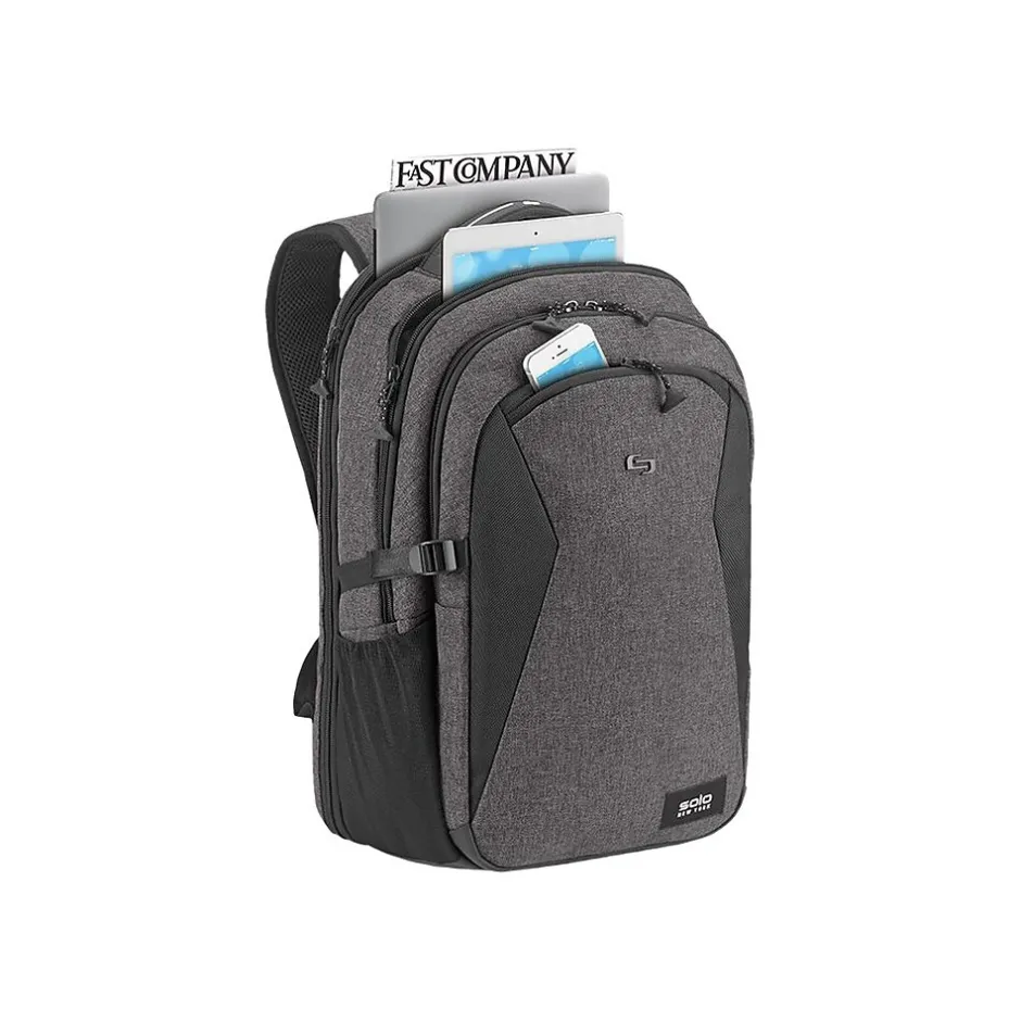 Backpacks<Solo New York Nomad Unbound Laptop Backpack, Solid, Gray (NOM701-10)