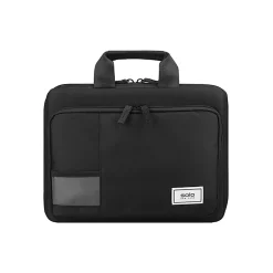 Solo New York Secure-Fit Chromebook Education Laptop Case, Black Recycled PET Polyester (PRO151-4)
