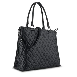 Solo New York Urban Waldorf Vinyl Tote Bag, Black (CLA852-4)