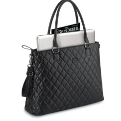 Solo New York Urban Waldorf Vinyl Tote Bag, Black (CLA852-4)