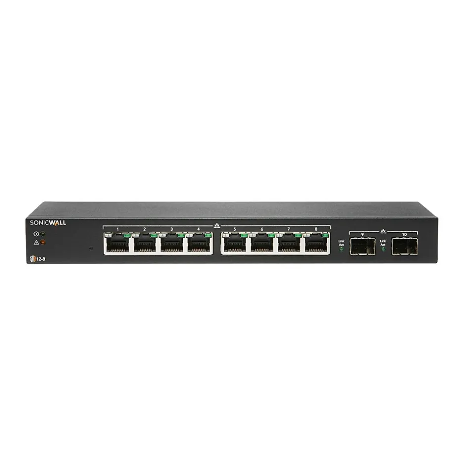 Sonicwall 8-Port Gigabit Ethernet Managed Switch (02-SSC-8368)* Ethernet Switches & Splitters