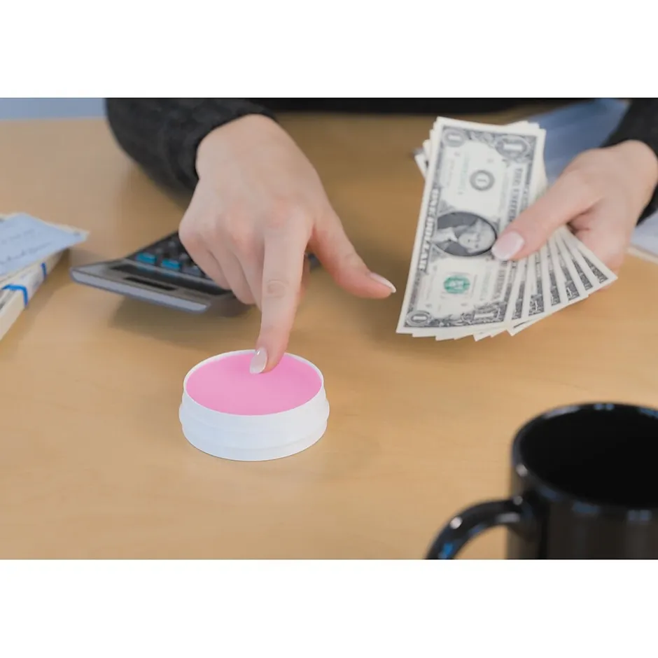 Sortkwik 0.38 oz. Fingertip Moistener, Pink, 3/Pack (LEE10053)* Finger Pads