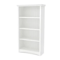 New Gascony Standard 4-Shelf Bookcase, Pure White (7360767) Bookcases