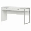Outlet Interface Desk with 2 Drawers, White (10536) Computer Desks