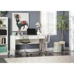 Outlet Interface Desk with 2 Drawers, White (10536) Computer Desks