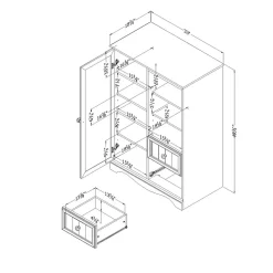 Outlet Savannah Armoire, (3580038) Storage Cabinets