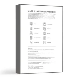 New 8.5" x 11" Business Paper, 32 lbs., 100 Brightness, 250/Box (J568C) Resume Paper