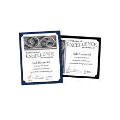 Sale Certificate Holders, 8.5" x 11", Navy Blue, 10/Pack (PF8) Awards & Certificates