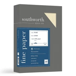 Sale Fine Paper, 8.5" x 11", 24 lb., Linen-Finish, Ivory 500/Box (564C) Resume Paper