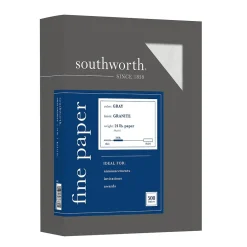 Online Granite 8.5" x 11" Specialty Paper, 24 Lbs., Smooth, 500/Box (914C) Resume Paper