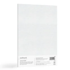 Metalo Linen Cardstock Paper, 70 Lbs., 8.5" x 11", White Pearl, 25 Sheets/Pack (91142) Card Stock