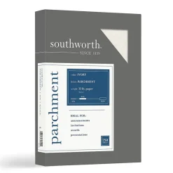 Sale Parchment Specialty Multipurpose Paper, 32 lbs., 8.5" x 11", Ivory, 250/Box (J988C) Multipurpose Paper