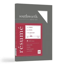 Sale Resume Paper, 8.5" x 11", 32 lb., Wove-Finish, White, 100 Sheets/Pack (RD18CF) Resume Paper