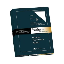 Sale 8.5"W x 11"L Business Paper, 32 lbs., Wove Finish, 250/Box (JD18C) Resume Paper
