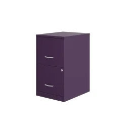Sale SOHO Smart File 2-Drawer Vertical File Cabinet, Letter Size, Lockable, Midnight Purple (25273) File Cabinets