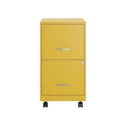 SOHO Smart File 2-Drawer Mobile Vertical File Cabinet, Letter Size, Lockable, Goldfinch (25276) File Cabinets