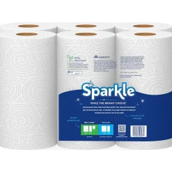 Paper Towels<Sparkle Pick-a-Size with Thirst Pockets Paper Towels, 2-ply, 165 Sheets/Roll, 6 Rolls/Pack (22269501)