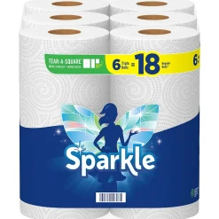 Paper Towels<Sparkle Pick-a-Size with Thirst Pockets Paper Towels, 2-ply, 165 Sheets/Roll, 6 Rolls/Pack (22269501)