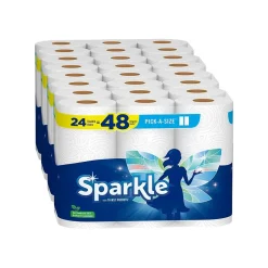 Paper Towels<Sparkle Pick-A-Size with Thirst Pockets Paper Towels, 2-ply, 110 Sheets/Roll, 24 Rolls/Pack (22264/50)