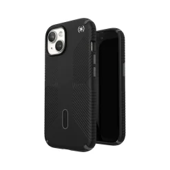Cell Phone Cases<Speck Presidio 2 Grip MagSafe ClickLock Phone Case for iPhone 15, Black/Slate Gray (150439-3205)