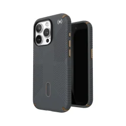 Cell Phone Cases<Speck Presidio 2 Grip MagSafe ClickLock Phone Case for iPhone 15 Pro, Charcoal Gray/Cool Bronze (150447-3212)